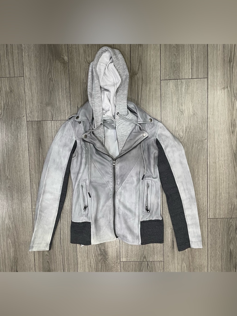JK NYC Hannah Patina Leather Jacket XS